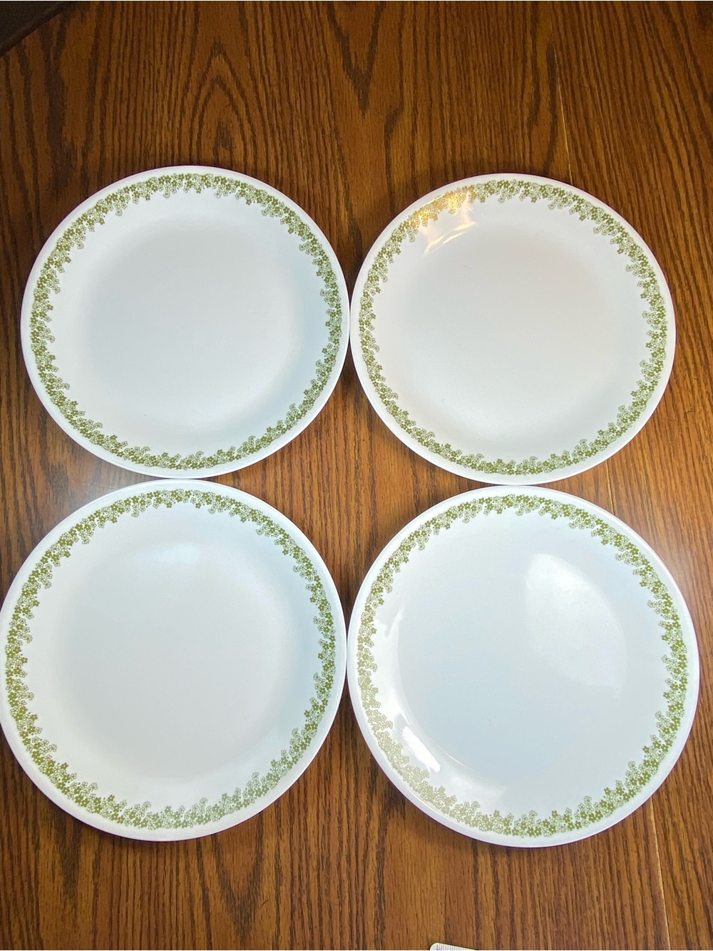 4 Corelle 10 1/4” Spring Blossom Crazy Daisy Dinner Plates